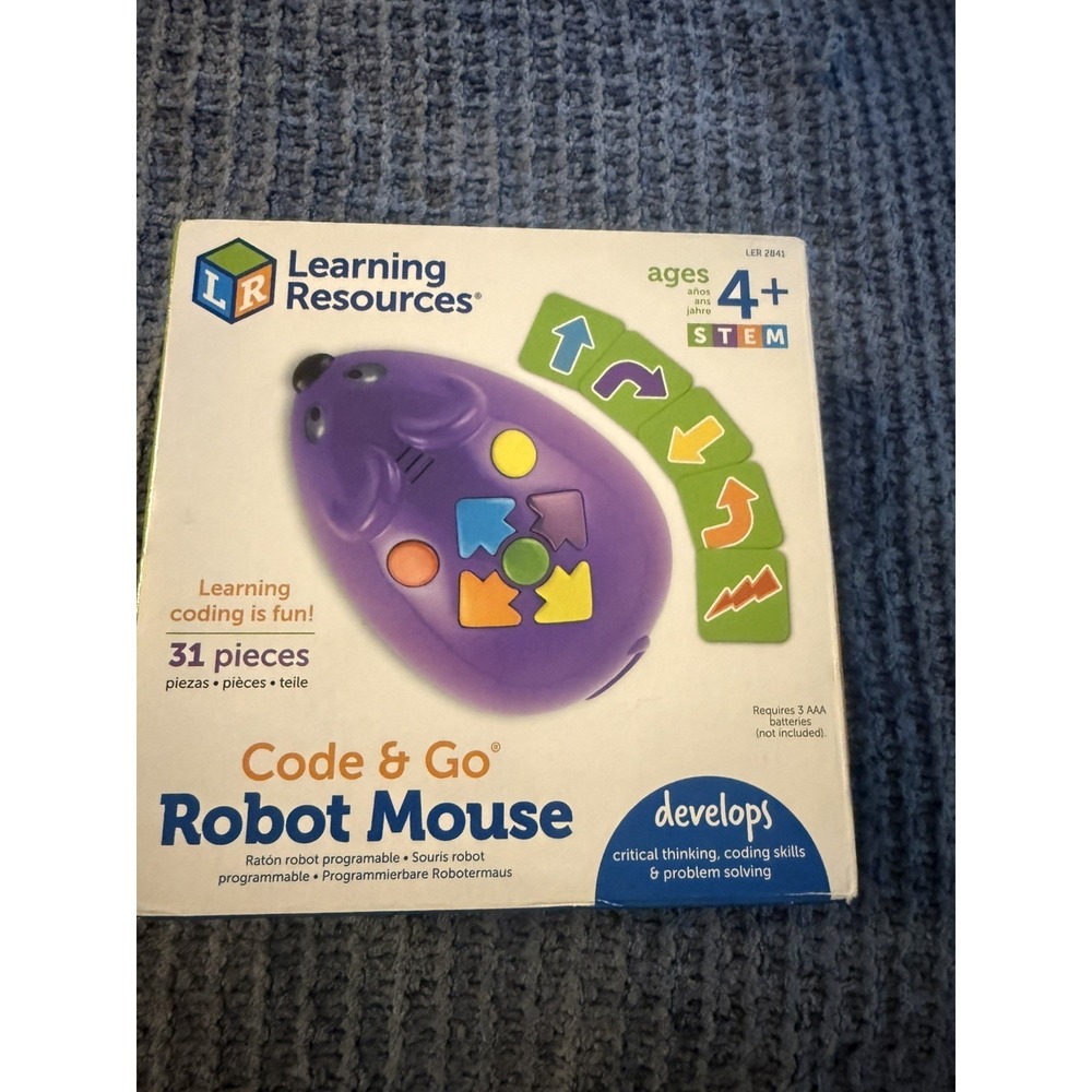 Learning Resources Code & Go Robot Mouse, Coding STEM learning Toy, New